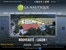 Tablet Screenshot of campinglanautique.com